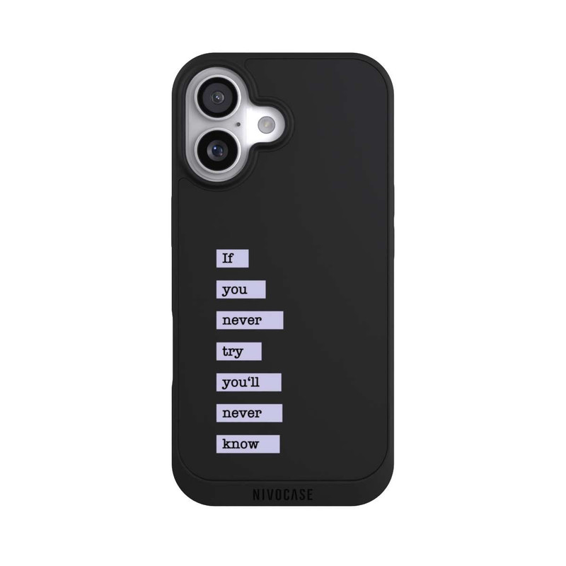 iPhone 17 NIVOpure If You Try Blue Transparent