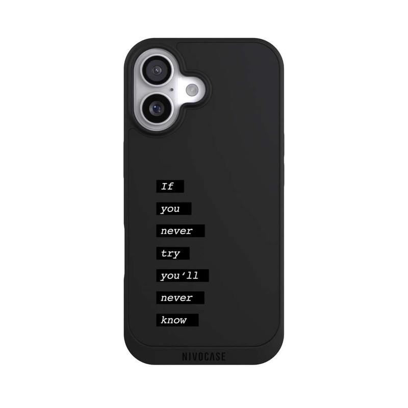 iPhone 17 NIVOpure If You Try Black Transparent