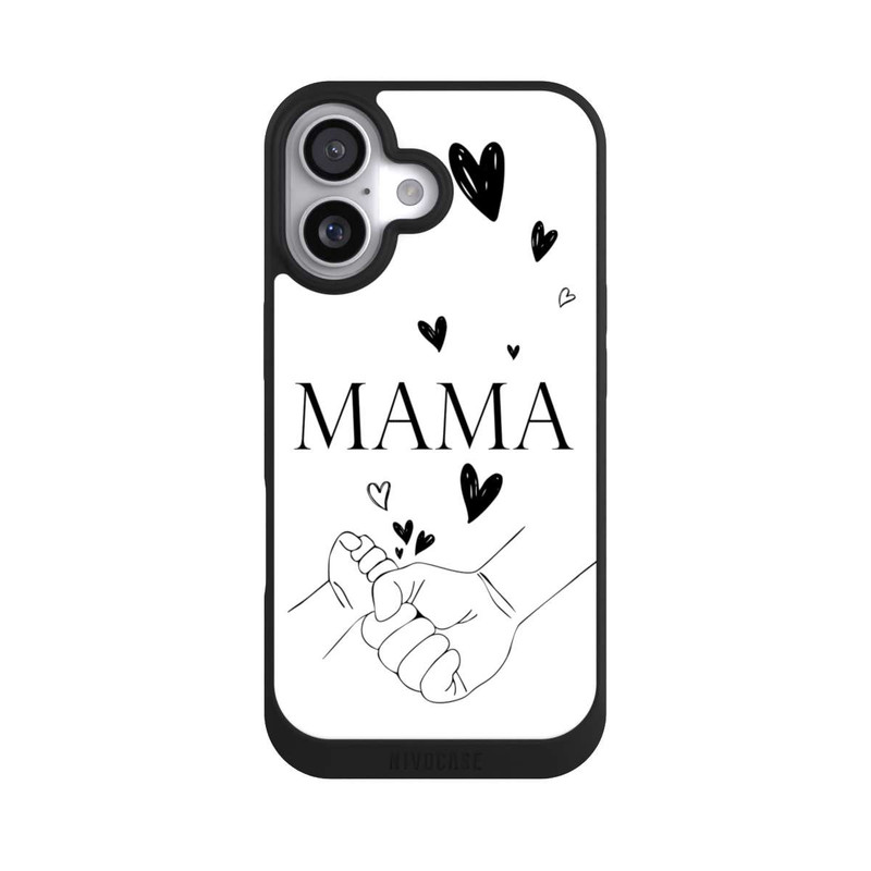 iPhone 17 NIVOpure Mothers Day Line Art Hands Black and White