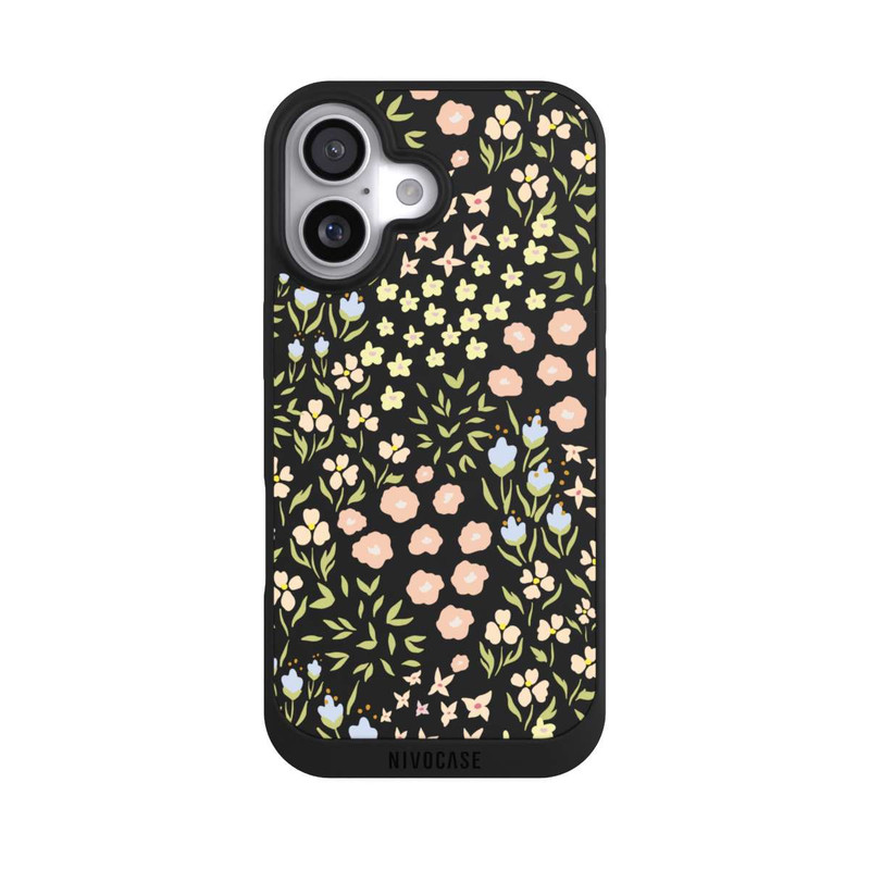 iPhone 17 NIVOpure Blumenmuster Pastell Transparent