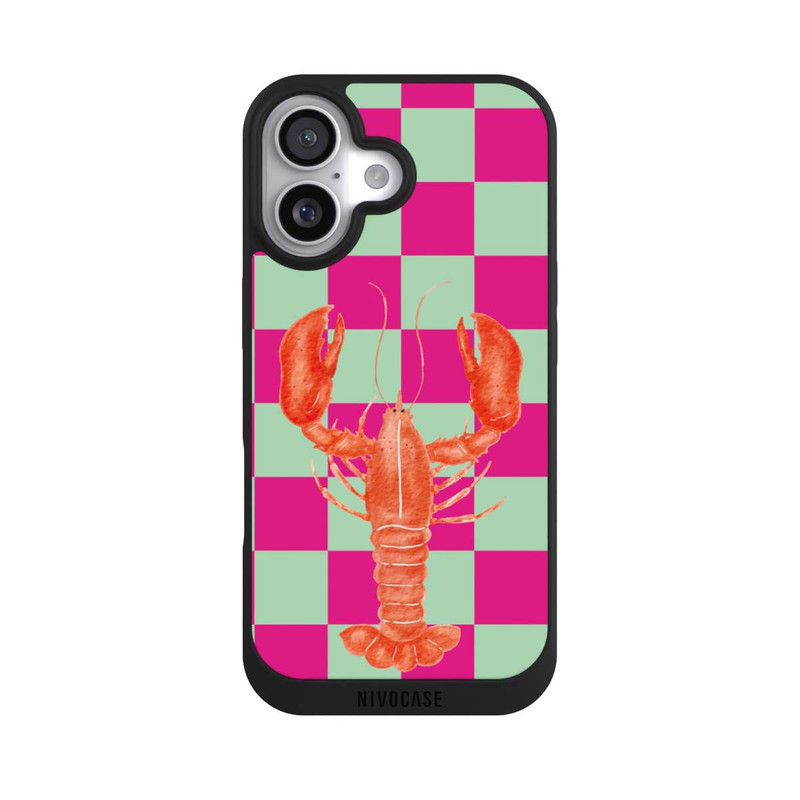 iPhone 17 NIVOpure Pink Checkers Lobster