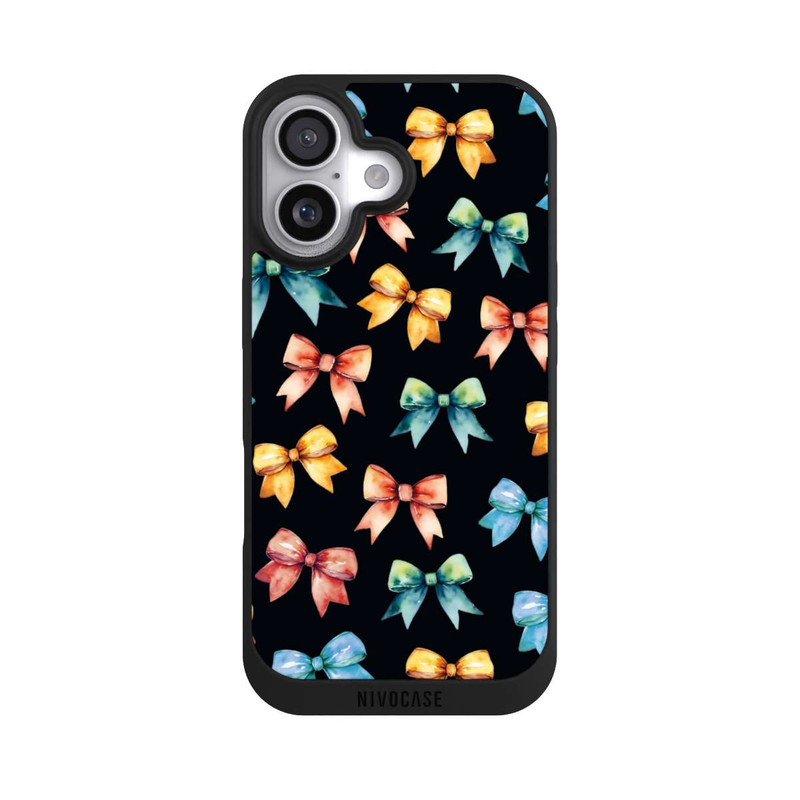 iPhone 17 NIVOpure Rainbow Bows Black