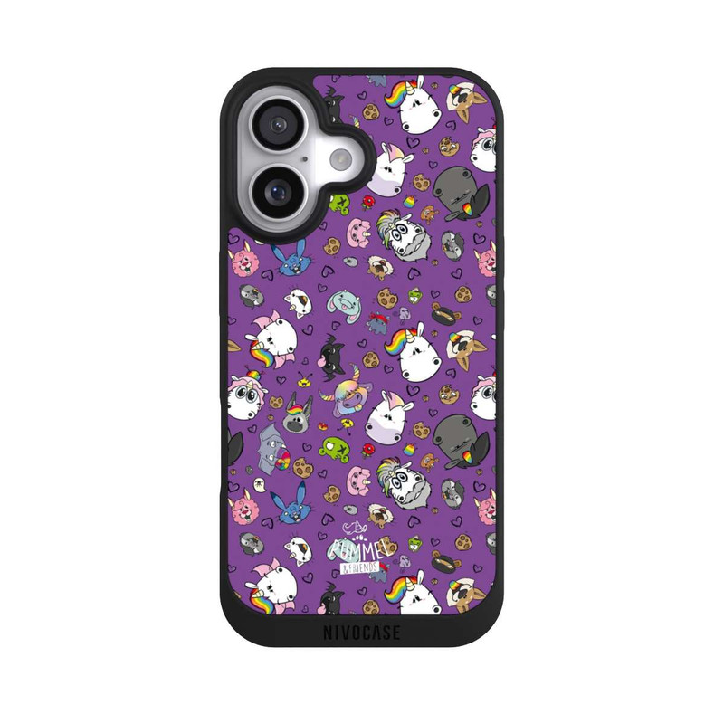 iPhone 17 NIVOpure Muster Lila Hintergrund Pummeleinhorn