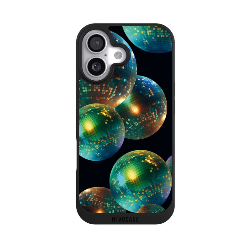 iPhone 17 NIVOpure Discokugel Dekoration Schwarz mit KI