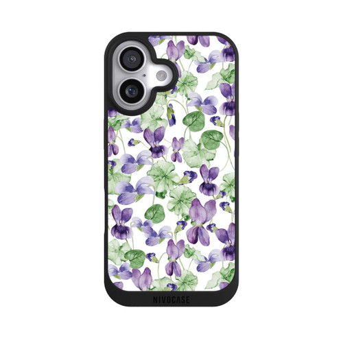  NIVOpure Purple Wildflowers Pattern Watercolor