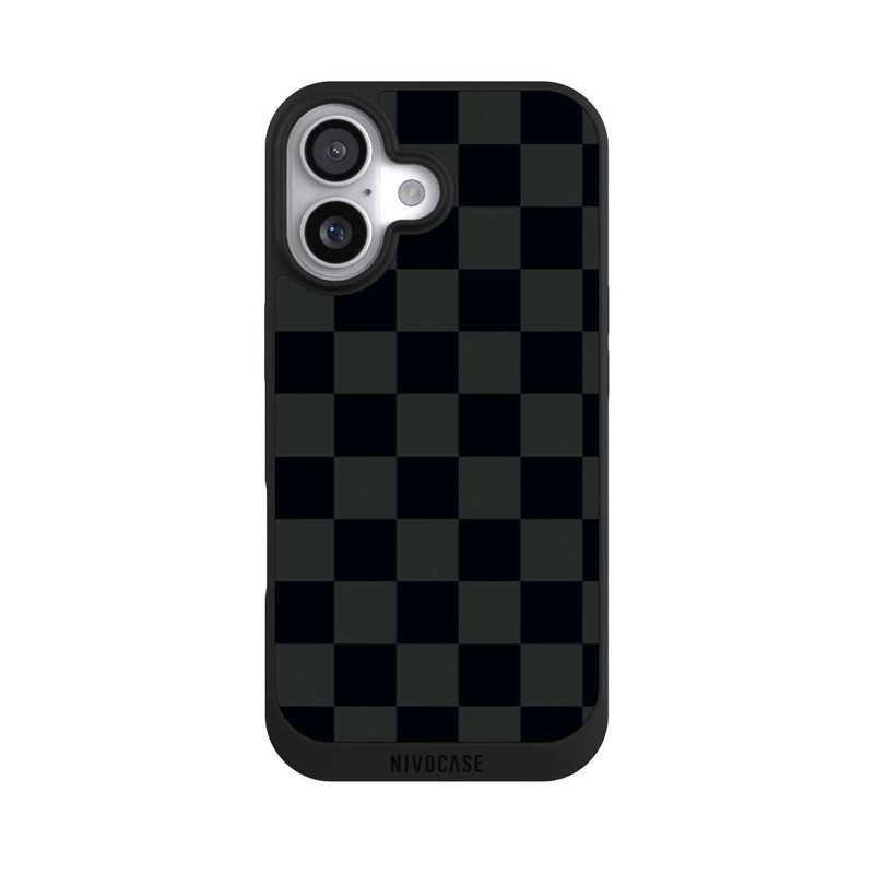 iPhone 17 NIVOpure motif en damier noir