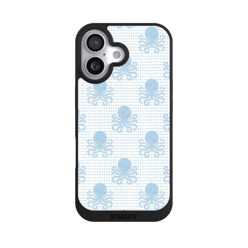 iPhone 17 NIVOpure Blue Watercolor Octopus
