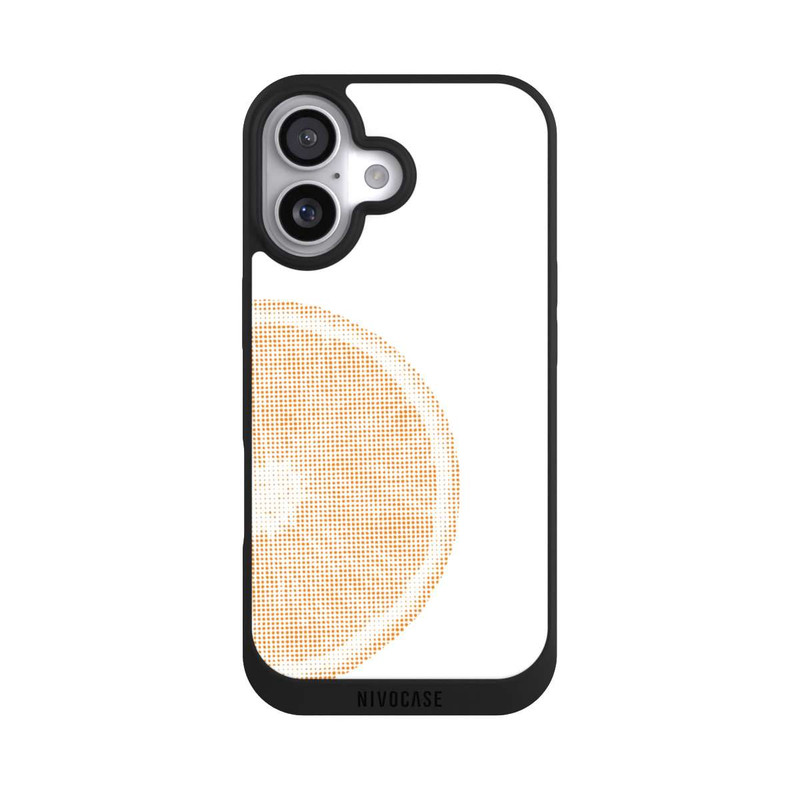 iPhone 17 NIVOpure Orange Grid Pixel Art
