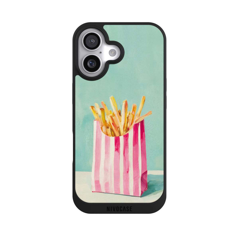 iPhone 17 NIVOpure Retro Fries Blue Watercolor