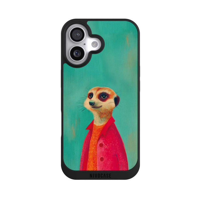 iPhone 17 NIVOpure Meerkat Green Illustration