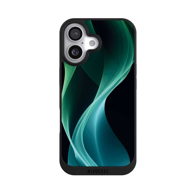 iPhone 17 NIVOpure Green Modern Background