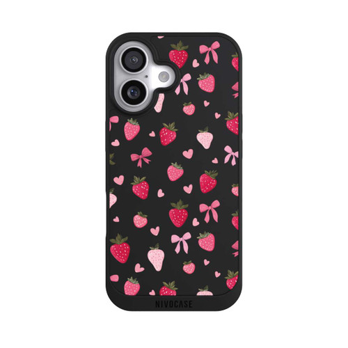  NIVOpure Erdbeer Herz Schleifen Pink Muster Transparent