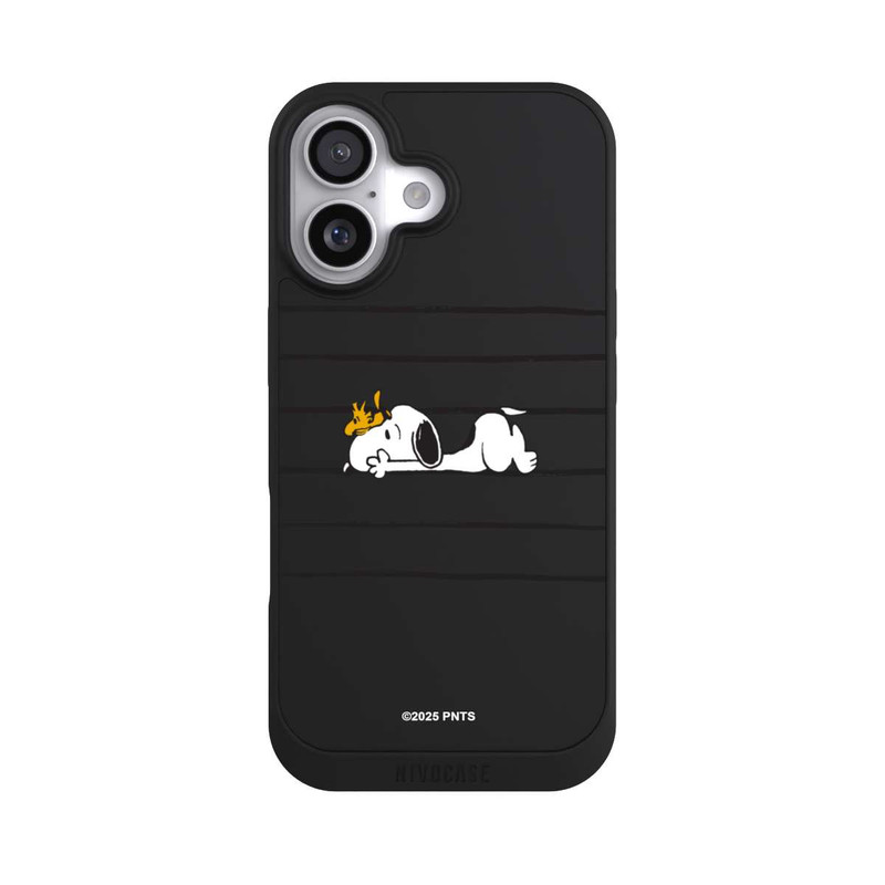 iPhone 17 NIVOpure Snoopy Woodstock Streifen Peanuts Transparent