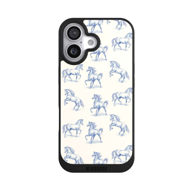 iPhone 17 NIVOpure Horses Pattern Toile de Jouy mit KI