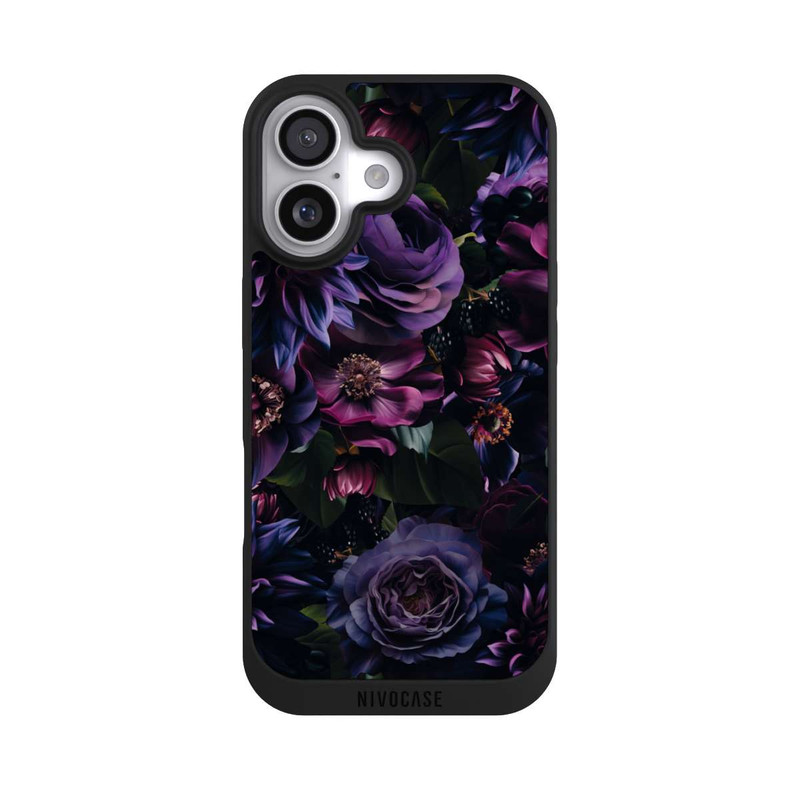 iPhone 17 NIVOpure Dark Purple Flowers