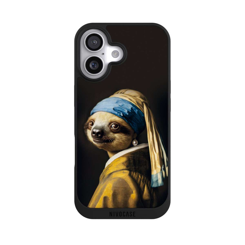 iPhone 17 NIVOpure Faultier mit dem Perlenohrring