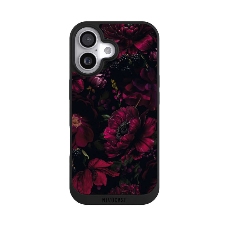iPhone 17 NIVOpure Dunkle Rote Blumen Liebe