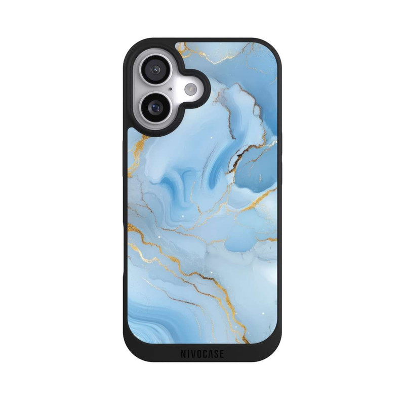 iPhone 17 NIVOpure Blue Marble Goldprint