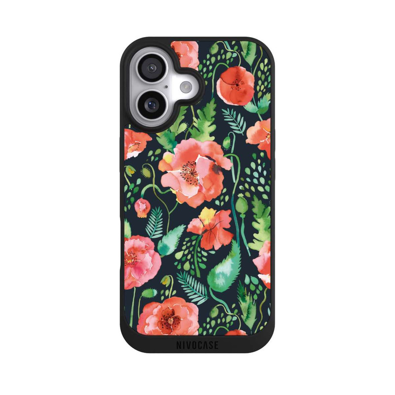 iPhone 17 NIVOpure Mohnblumen Dunkle Wildnis