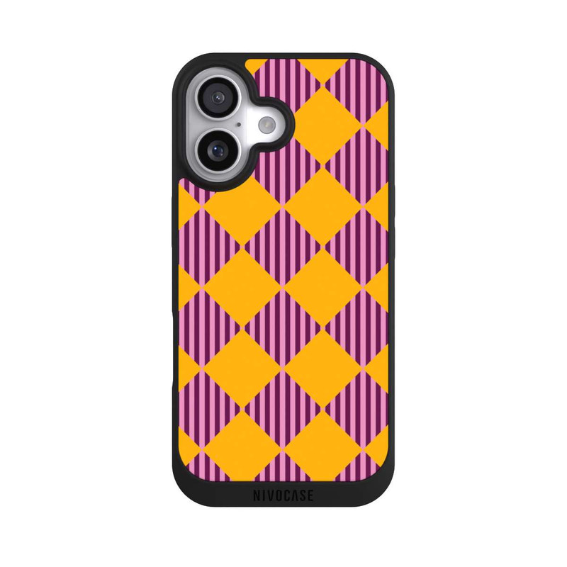iPhone 17 NIVOpure Diamond Pattern Red Yellow