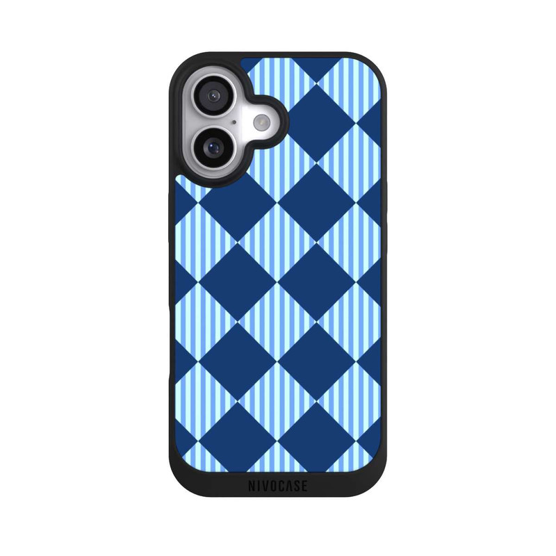 iPhone 17 NIVOpure Diamond Pattern Blue