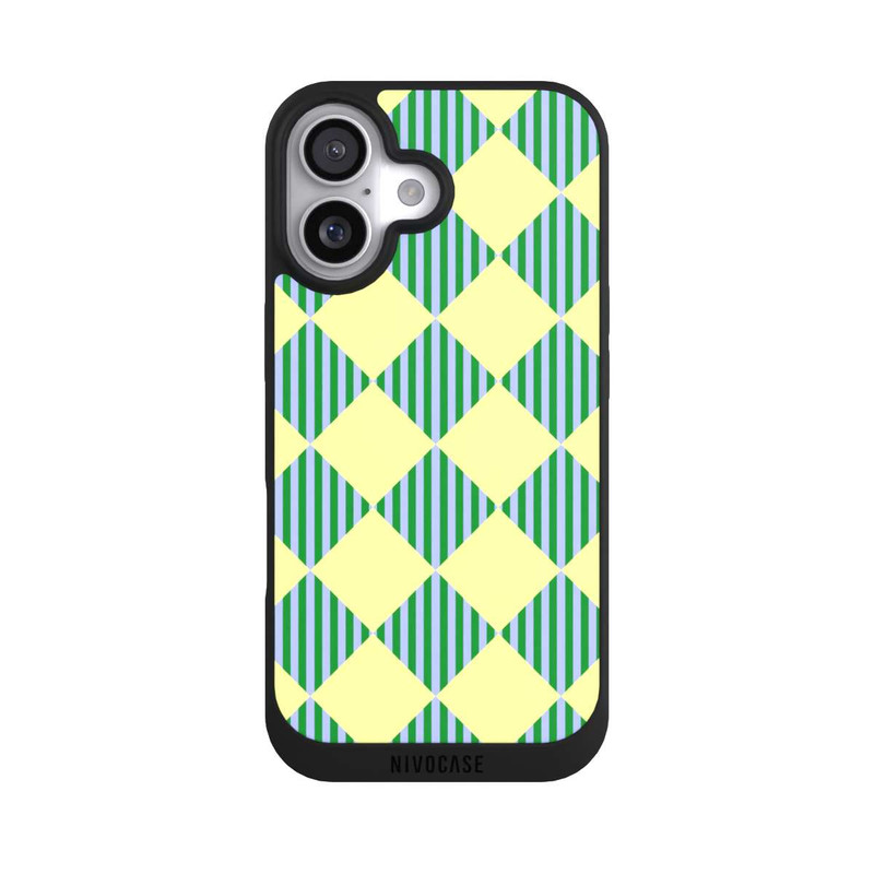 iPhone 17 NIVOpure Diamond Pattern Yellow Green