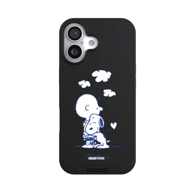 iPhone 17 NIVOpure Peanuts Charlie Brown Snoopy Hug Transparent