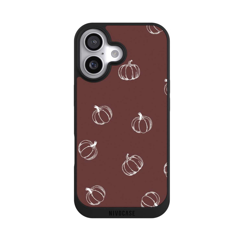iPhone 17 NIVOpure Kürbiszeit Muster Braun