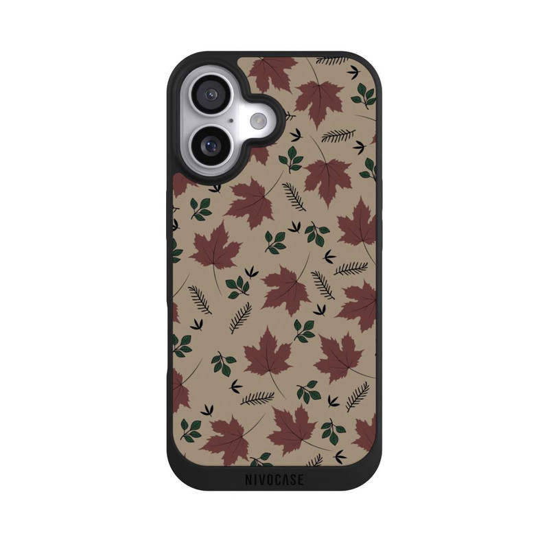 iPhone 17 NIVOpure Brown Leaves Falling Pattern