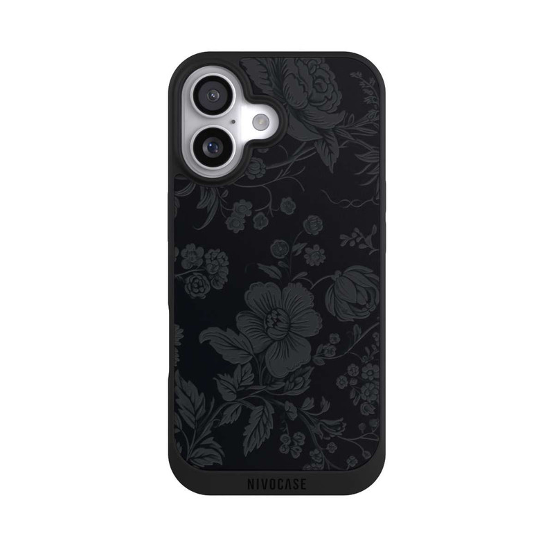 iPhone 17 NIVOpure Dunkle Blumen Vintageoptik