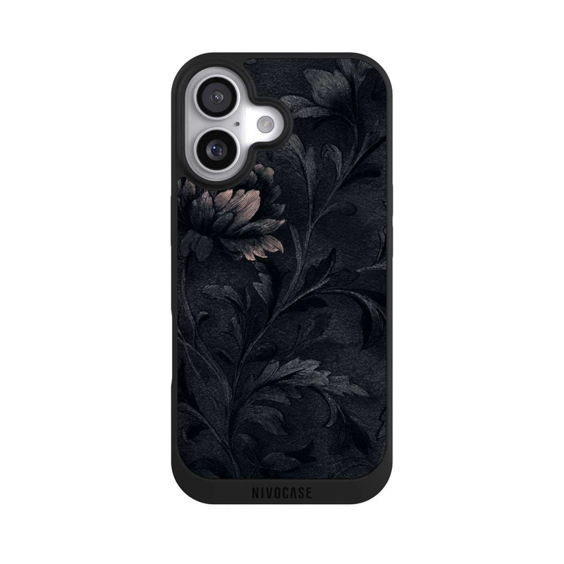 iPhone 17 NIVOpure Dunkles Blumenmuster Vintage