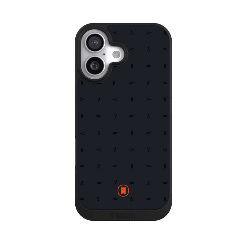 iPhone 17 NIVOpure Nivocase Muster Dunkelgrau