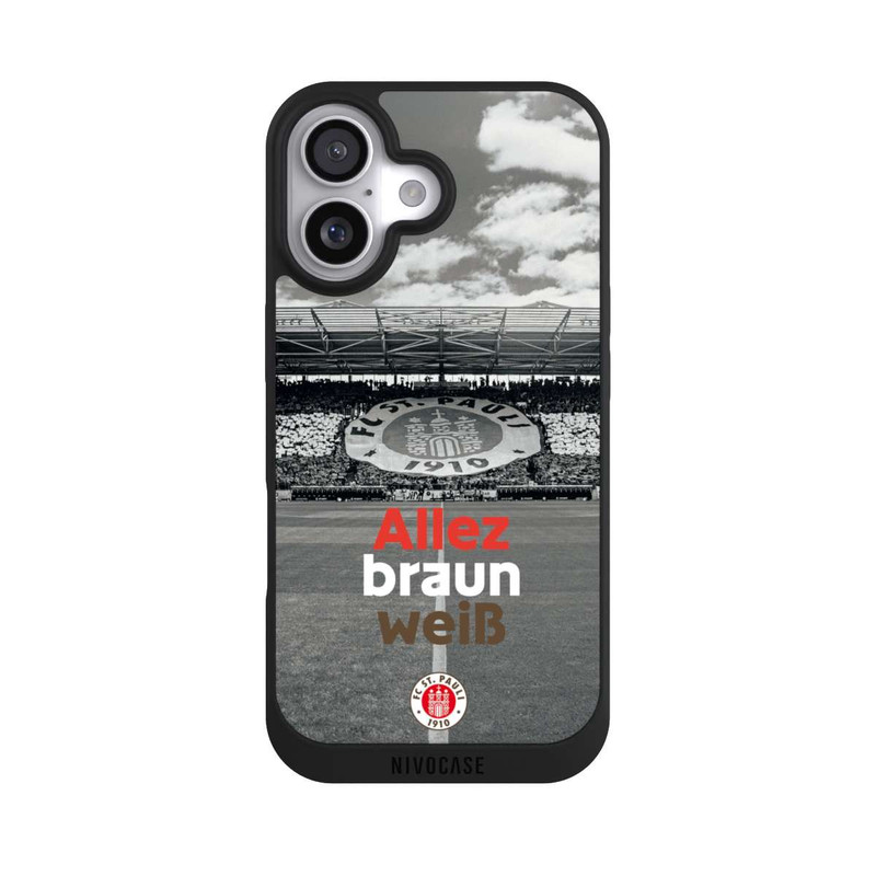 iPhone 17 NIVOpure FC St. Pauli Allez braun weiss