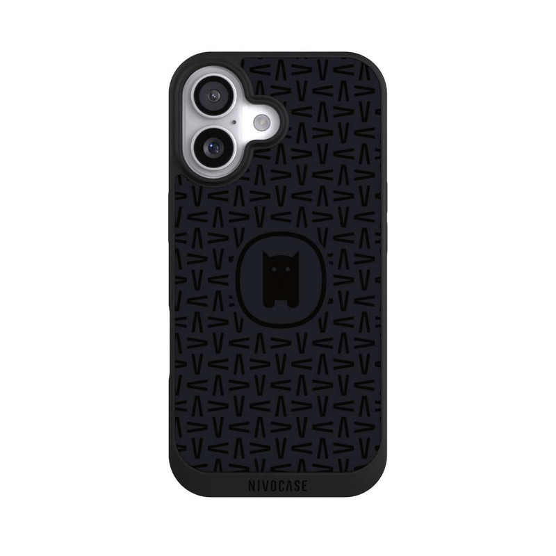 iPhone 17 NIVOpure Nivocase Muster Schwarz Grau