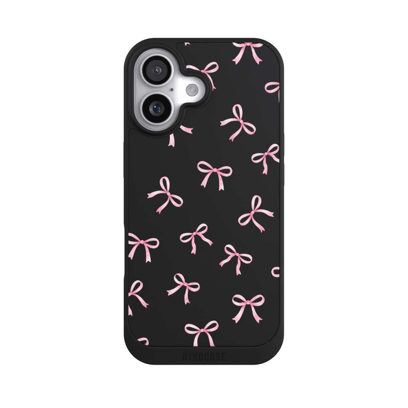 iPhone 17 NIVOpure Rosa Schleifen transparent mit KI