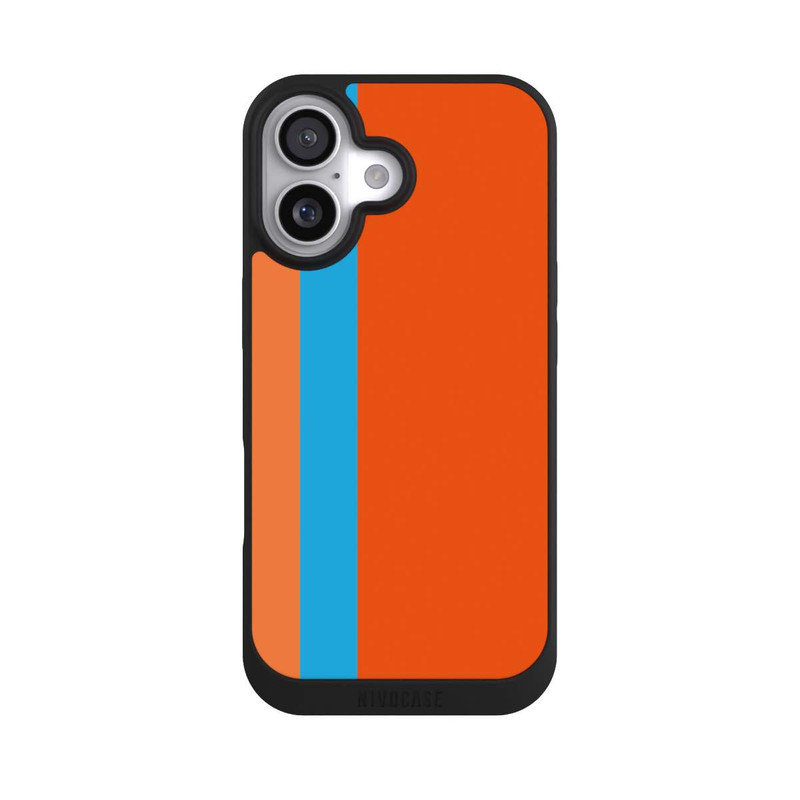iPhone 17 NIVOpure Rayures Orange Bleu