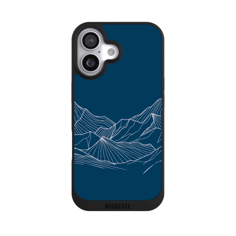iPhone 17 NIVOpure Blue Mountain Contour Lines