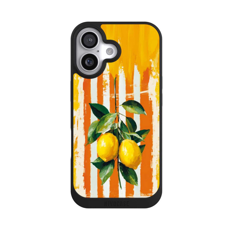 iPhone 17 NIVOpure Summer Lemons on Stripes with AI