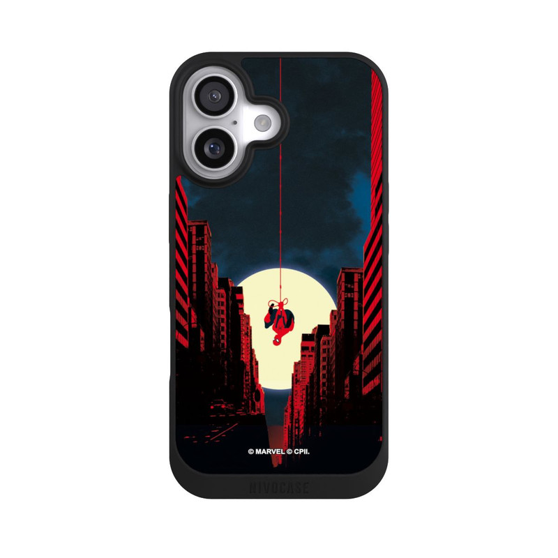 iPhone 17 NIVOpure Spider-Man Marvel between Skyscrapers