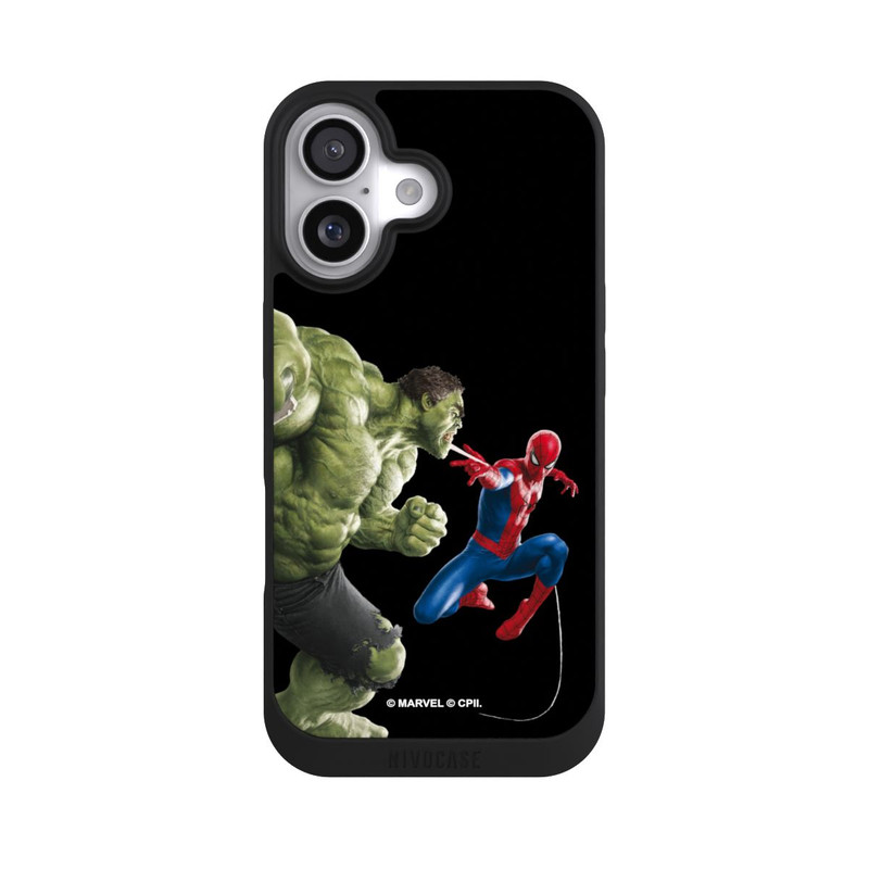iPhone 17 NIVOpure Spider-Man affronte Hulk