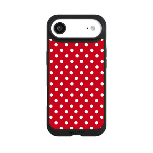 Apple iPhone Air NIVOpure Polka Dots Dunkelrot und Weiß