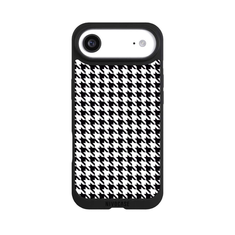iPhone Air NIVOpure Houndstooth black-white