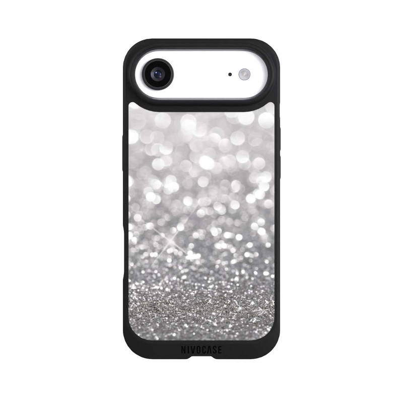 iPhone Air NIVOpure Pluie de Paillettes Argentées Look