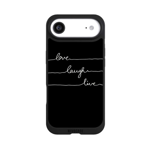 Apple iPhone Air NIVOpure Love Laugh Live weiß/schwarz