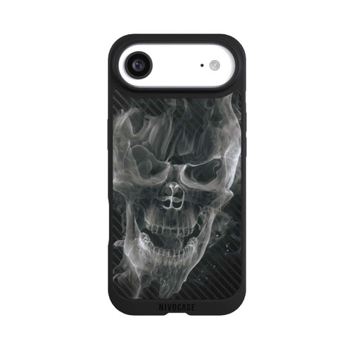 Apple iPhone Air NIVOpure rauchender Totenkopf Carbon