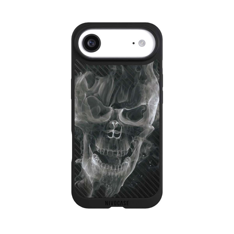 iPhone Air NIVOpure Crâne Fumée Carbone