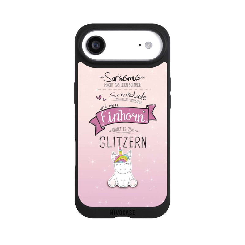 iPhone Air NIVOpure Einhorn Glitzer Spruch