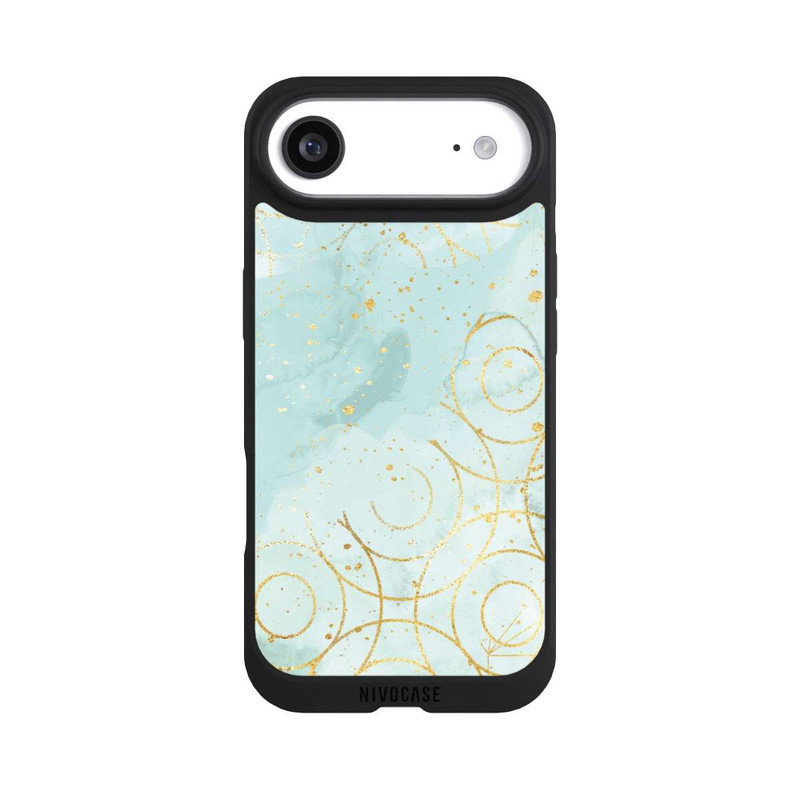 iPhone Air NIVOpure Marble Mixed Grid Green