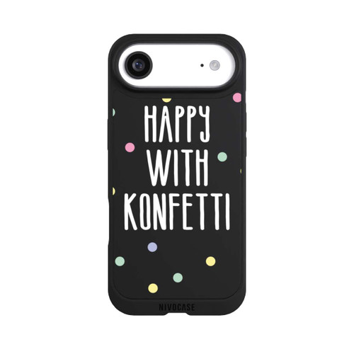 Apple iPhone Air NIVOpure Happy with Konfetti White ohne Hintergrund