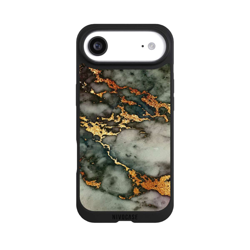 iPhone Air NIVOpure Aspect marbre gris et doré